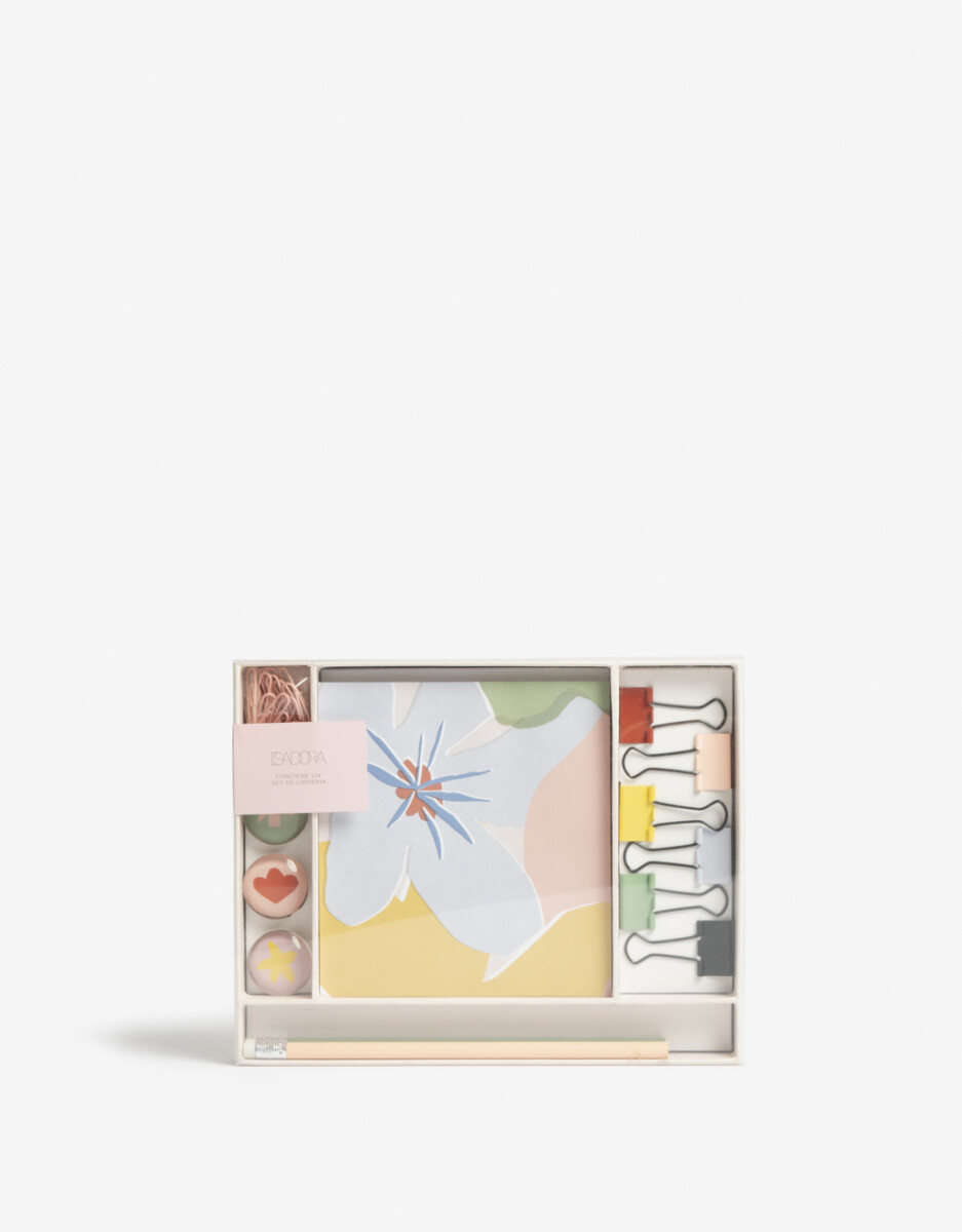 Set De Libreria Floral 