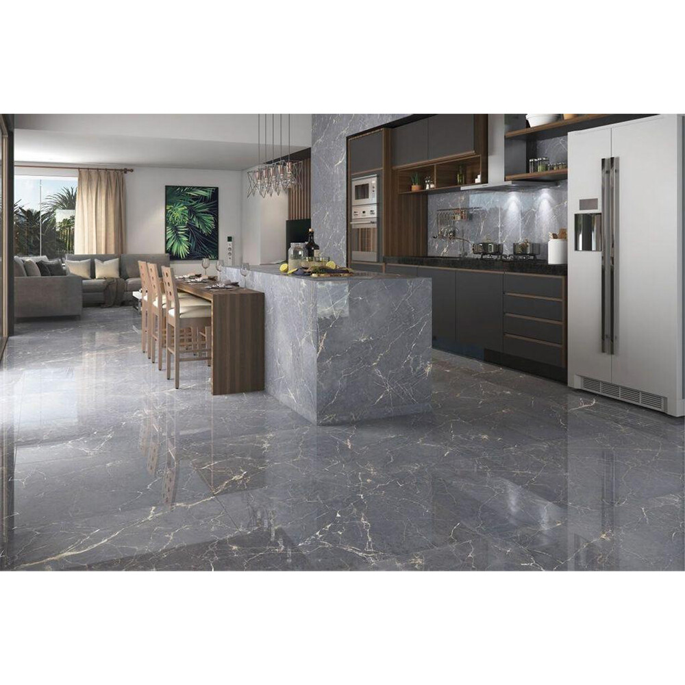PORCELANATO IMPERADOR GRIS ESMALTADO POLIDO "A" 84X84 CM Porcelanato Imperador Gris Esmaltado Polido "a" 84x84 Cm