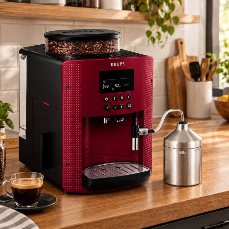 Cafetera Espresso Krups Display Essential Roja Cafetera Espresso Krups Display Essential Roja