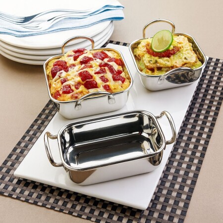 FUENTE PANERA ACERO INOXIDABLE 14,5CM PLATEADO