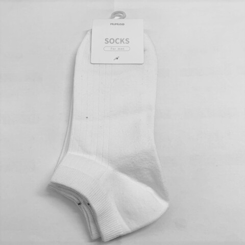 CALCETINES BAJOS RAYAS VERTICALES HOMBRE (2 PARES/BLANCO) CALCETINES BAJOS RAYAS VERTICALES HOMBRE (2 PARES/BLANCO)