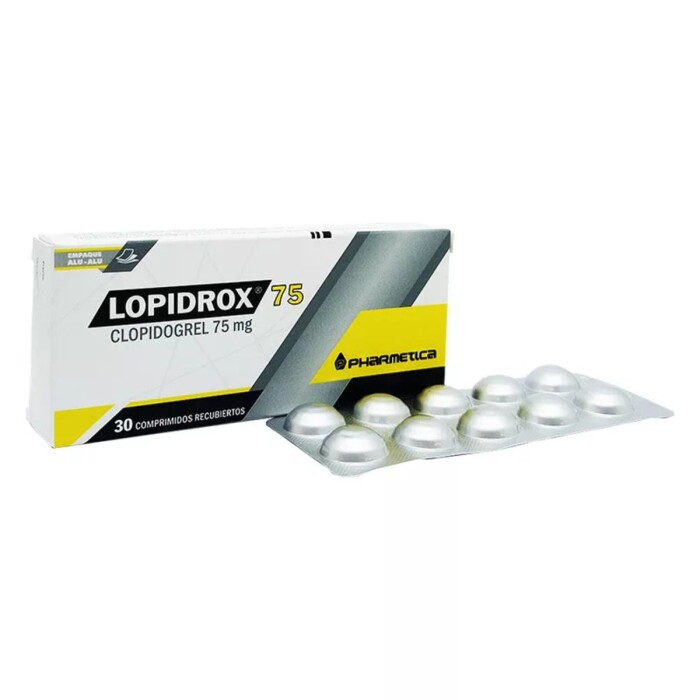 LOPIDROX 75 MG. CJ X 30 COMP. REC. única