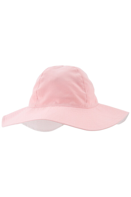 Gorro reversible de algodón con protección UPF 50+. Talles 2-4T Sin color