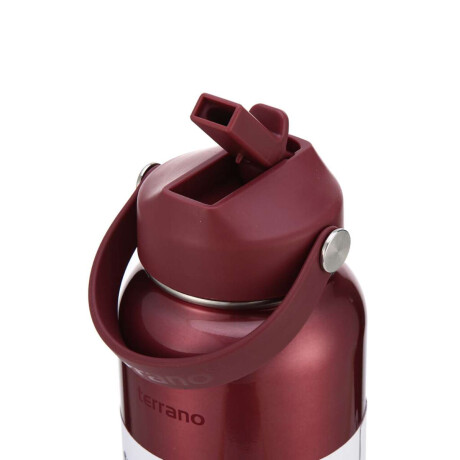Botella Térmica Con Pico 950Ml. Rojo Metalizado