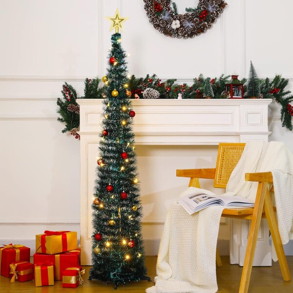 Arbolito Árbol Navidad Plegable Base 150cm Chirimbolos Luces Arbolito Árbol Navidad Plegable Base 150cm Chirimbolos Luces