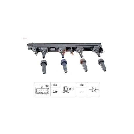 BOBINA ENCENDIDO CITROEN - PEUGEOT 307-308-407 C4 1.8 2.0 16V - BOBINA ENCENDIDO CITROEN - PEUGEOT 307-308-407 C4 1.8 2.0 16V -