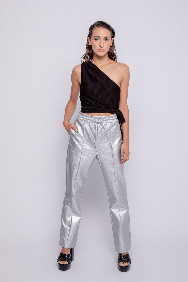 PANTALON GLASSEN Plateado