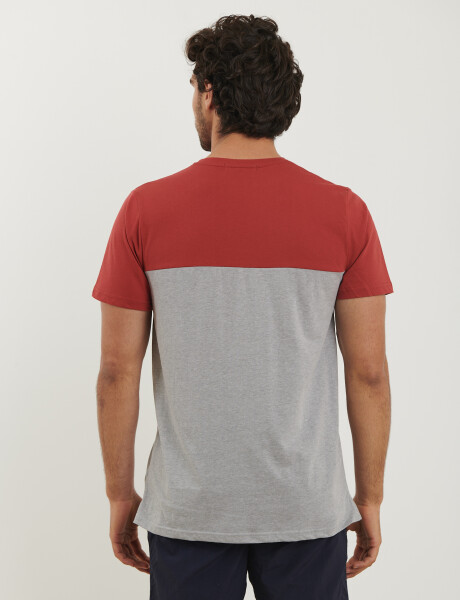 520771 T-SHIRTS NAVIGATOR Rojo/gris