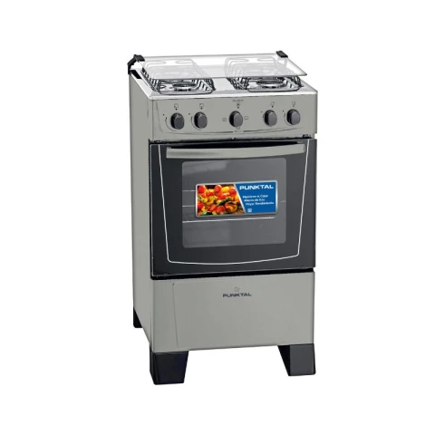 COCINA COMBINADA PUNKTAL CON HORNO ELECTRICO - PK-6617CO Gris