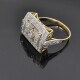 Anillo , Estilo Antiguo, En Platino, Oro 18K Y Brillantes Anillo , Estilo Antiguo, En Platino, Oro 18K Y Brillantes
