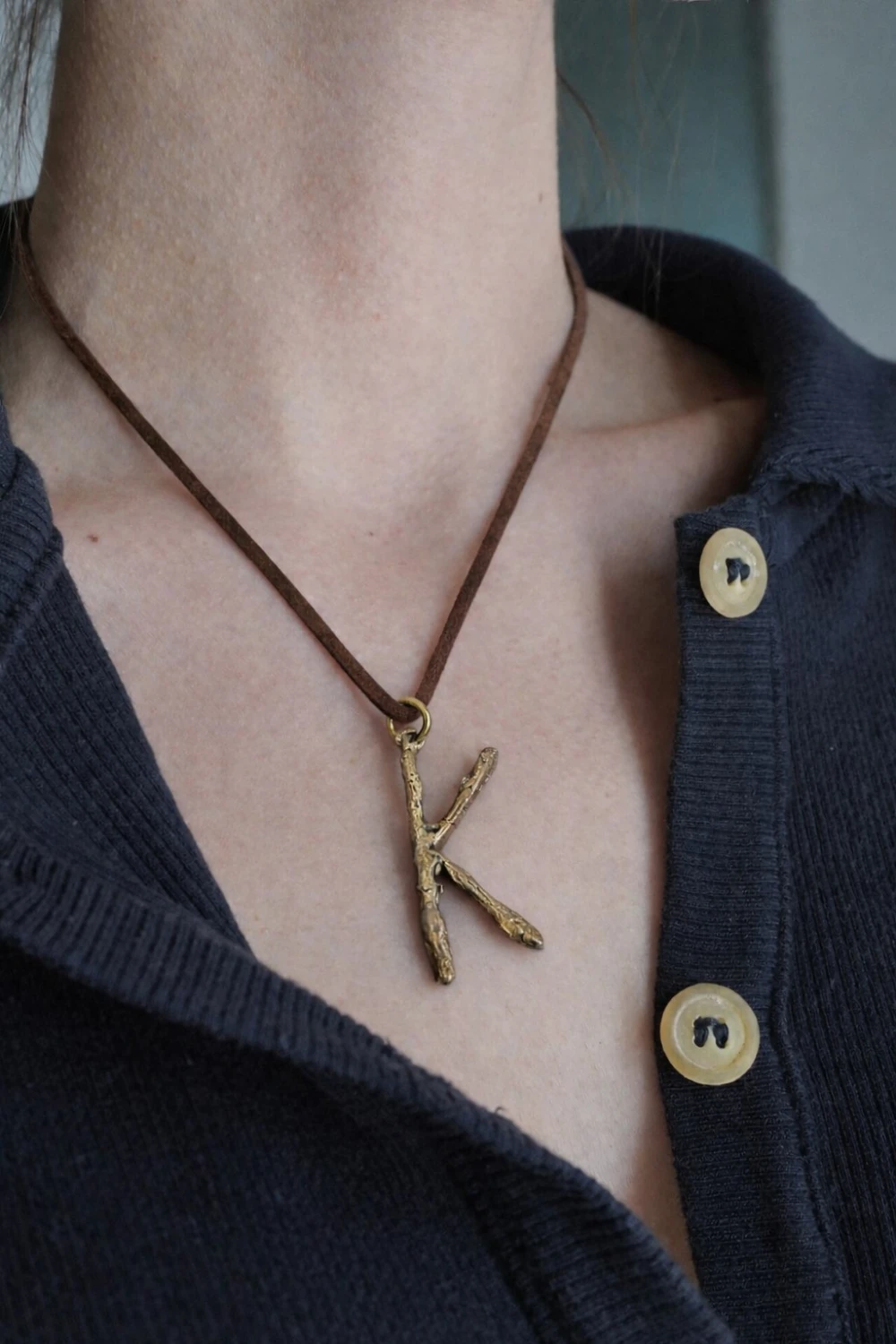 Spelling Necklace - K