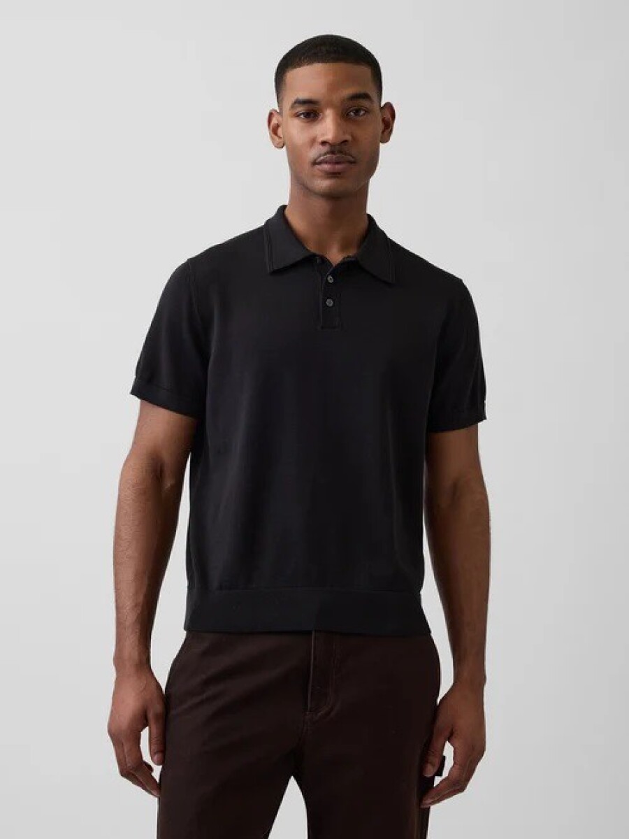 Buzo Tipo Polo Manga Corta Hombre - Moonless Night 