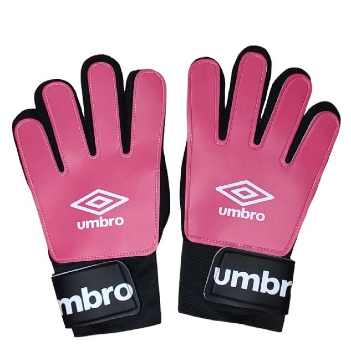 Guantes de Hombre Umbro Golero Adulto - Rosado Coral - Blanco - Negro 