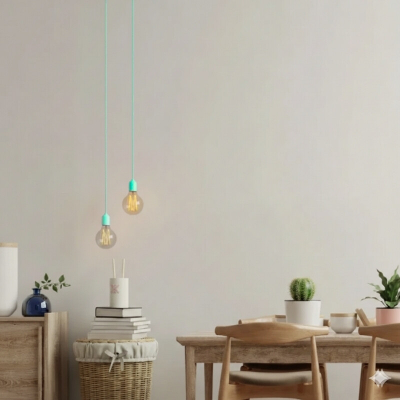 ACDH271 Lámpara Colgante Decorativa Rainbow Celeste