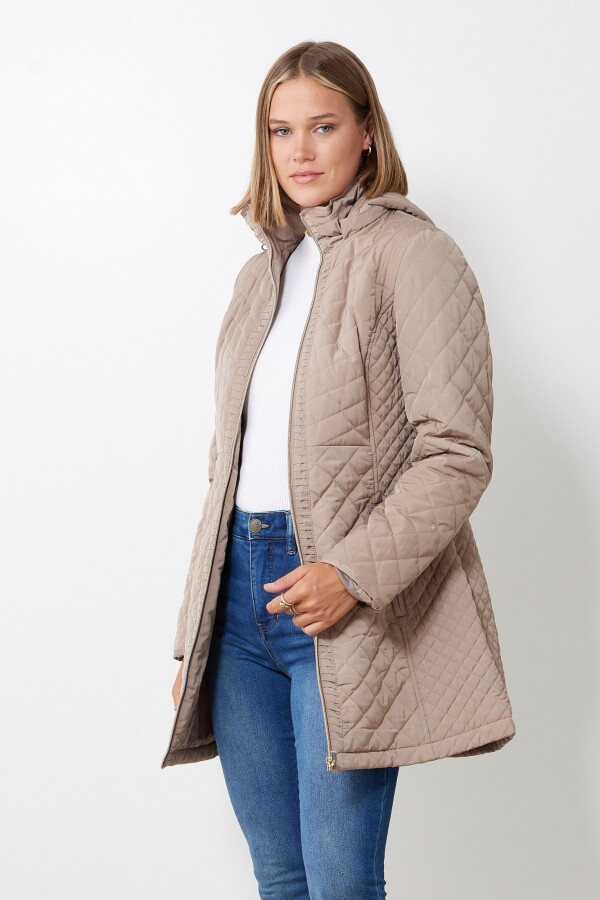 Campera Capitoneada BEIGE