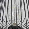 LAMPARA LED METAL NEGRO 16X24.5CM Unica