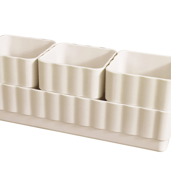 Organizador apilable 4pcs beige