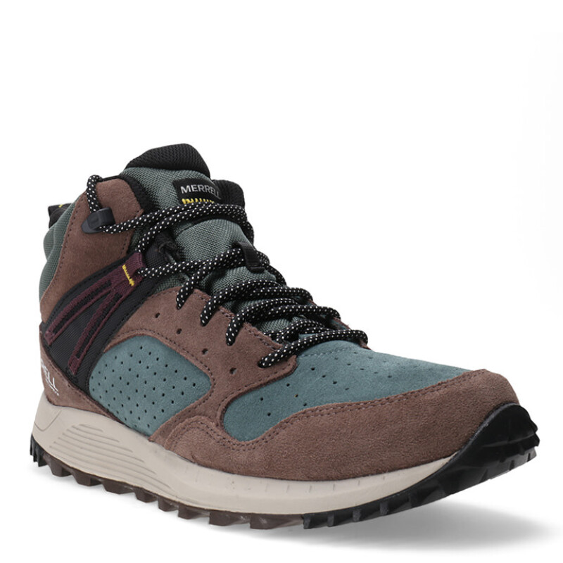 Botas de Hombre Merrell Wildwood Mid Ltr Wp Forrest 10 Marrón - Verde
