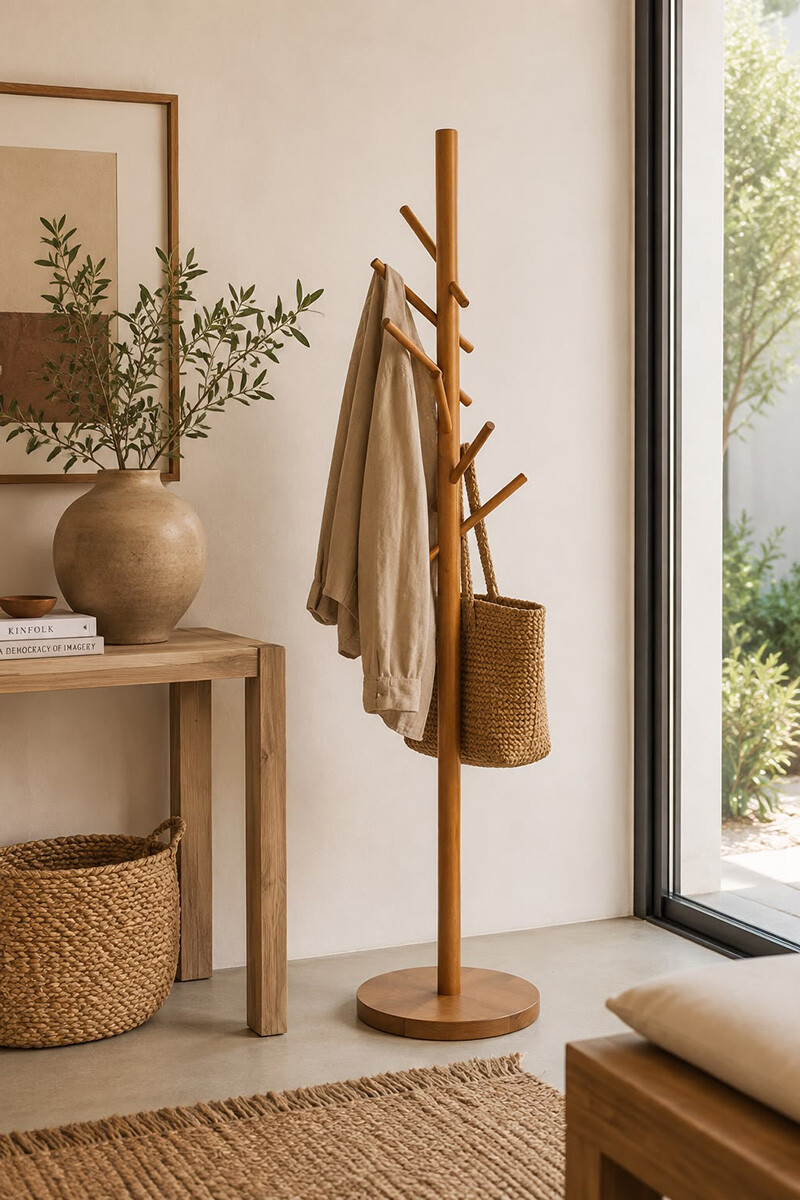 SLIM PERCHERO SLIM JEQUITIBA NATURA 35X35X184H CM