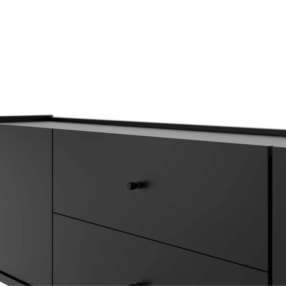 MUEBLE PARA TV MDF NEGRO JASPER