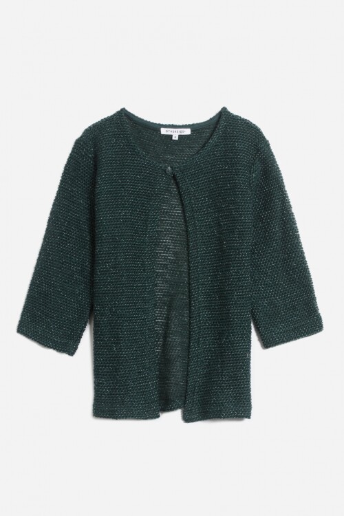 Cardigan mangas 3/4 VERDE CLARO