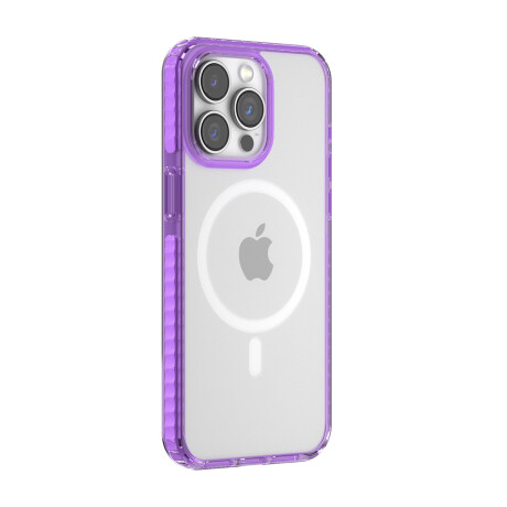 Protector Case Magnética Shockproof Devia Guardian Series para iPhone 15 Pro	 Max Purpura