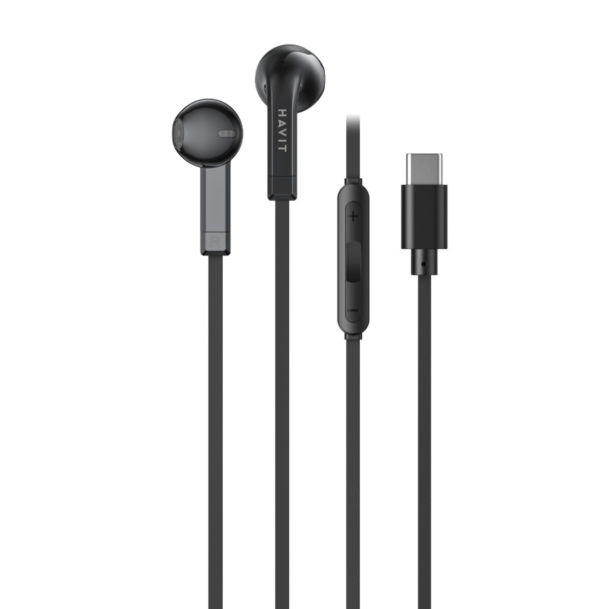 Auriculares Havit Audio Series E336c Negro C/ Cable Usb-c 