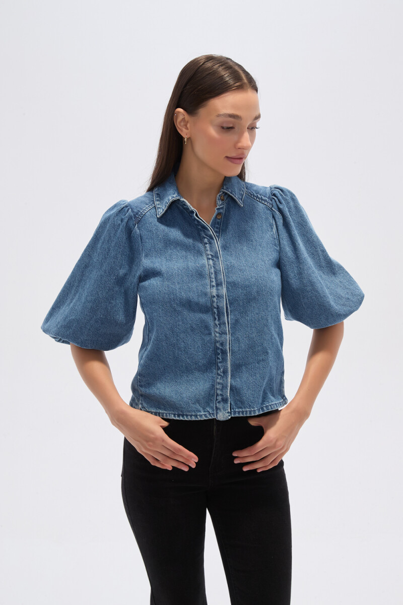 Camisa Senja - Azul Medio 