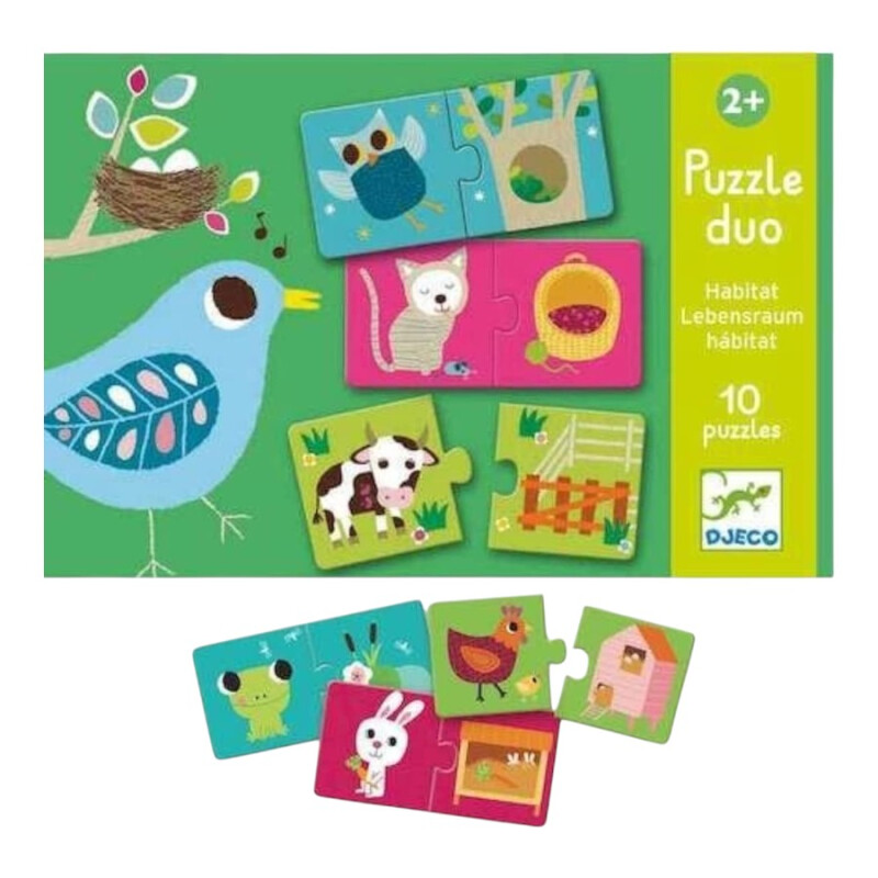 Puzzle Duo Hábitats Djeco Puzzle Duo Hábitats Djeco