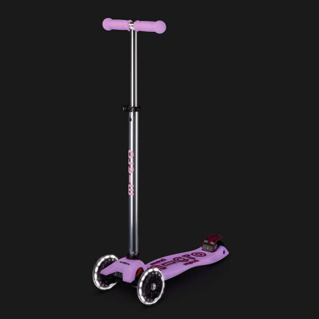 Monopatín Micro Maxi Glow Led Universo Binario LILA