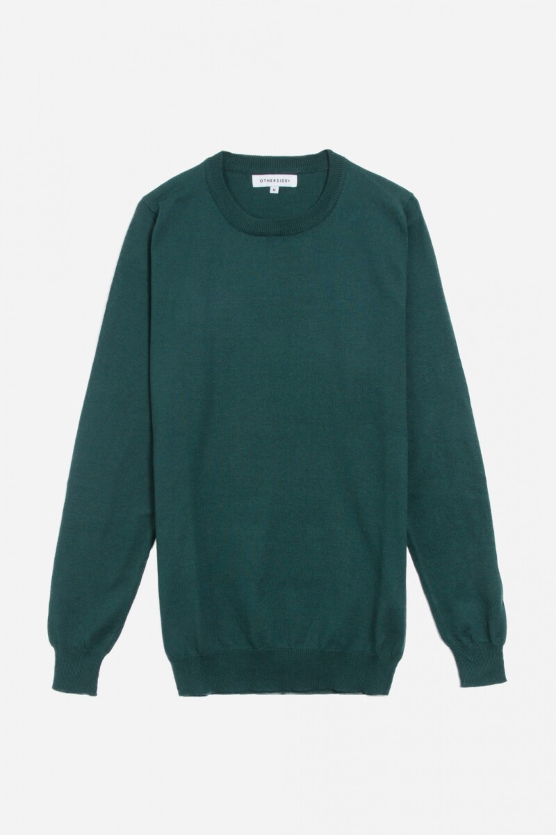 Sweater escote a la base - Verde 