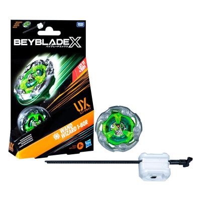 Beyblade X Xtreme Trompo + Lanzador Hasbro UX Wand Wizard 1-60R