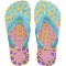 Sandalia de Niños Havaianas Hav.Kids Flores Amarillo - Azul