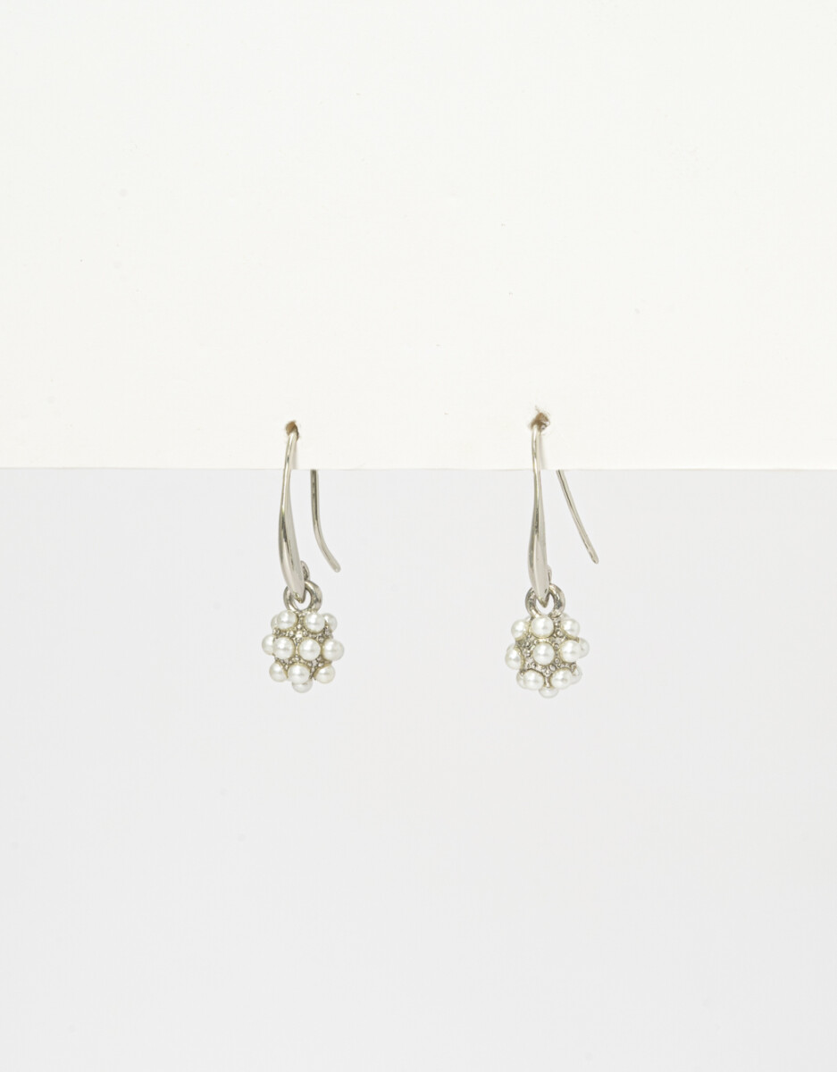 Aros Colgantes Con Perlitas 