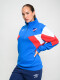 Buzo MEDIO CIERRE LUX MOTION Nacional Mujer Azul Royal, Blanco, Rojo