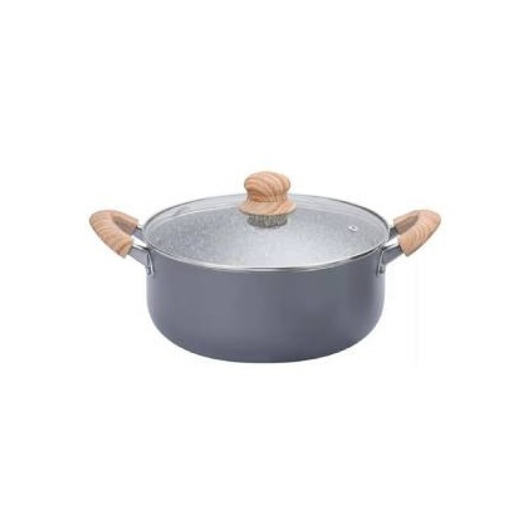 CACEROLA DE ALUMINIO C/ANTIADHERENTE GRANITO DE 24CM CACEROLA DE ALUMINIO C/ANTIADHERENTE GRANITO DE 24CM