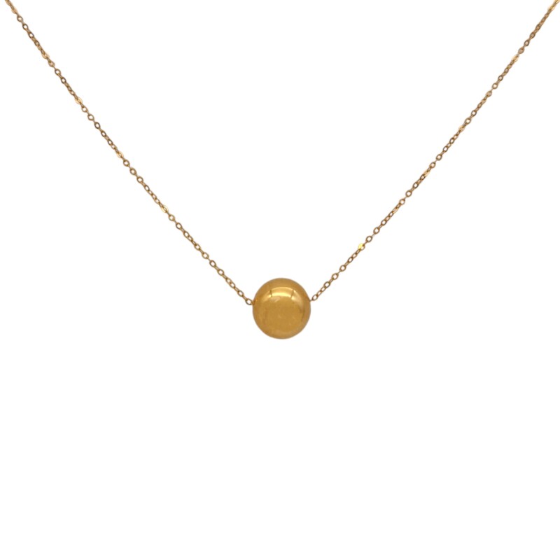 Conjunto Bolita-Oro bajo- Sin piedra-CJ8048 Sinpiedra