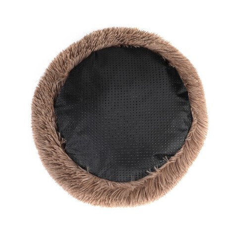 Cama tipo dona para Perro/Gato 80 cm Marrón