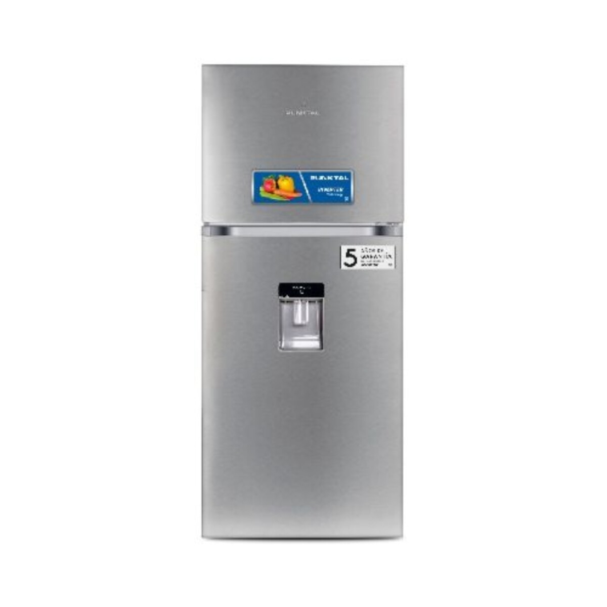 REFRIGERADOR FRIO SECO 410 L. 2 PUERTAS INOX. C/DISPENSADOR - INVERTER - acero inoxidable 