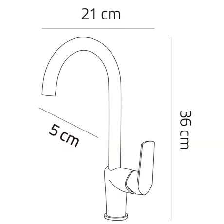 Grifería Monocomando Pico Alto para Cocina Sensi D Acqua Lucena Dorada Grifería Monocomando Pico Alto para Cocina Sensi D Acqua Lucena Dorada