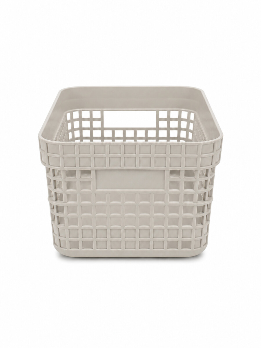 CESTA PLASTICA - BEIGE 