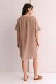VESTIDO LINO CAMEL