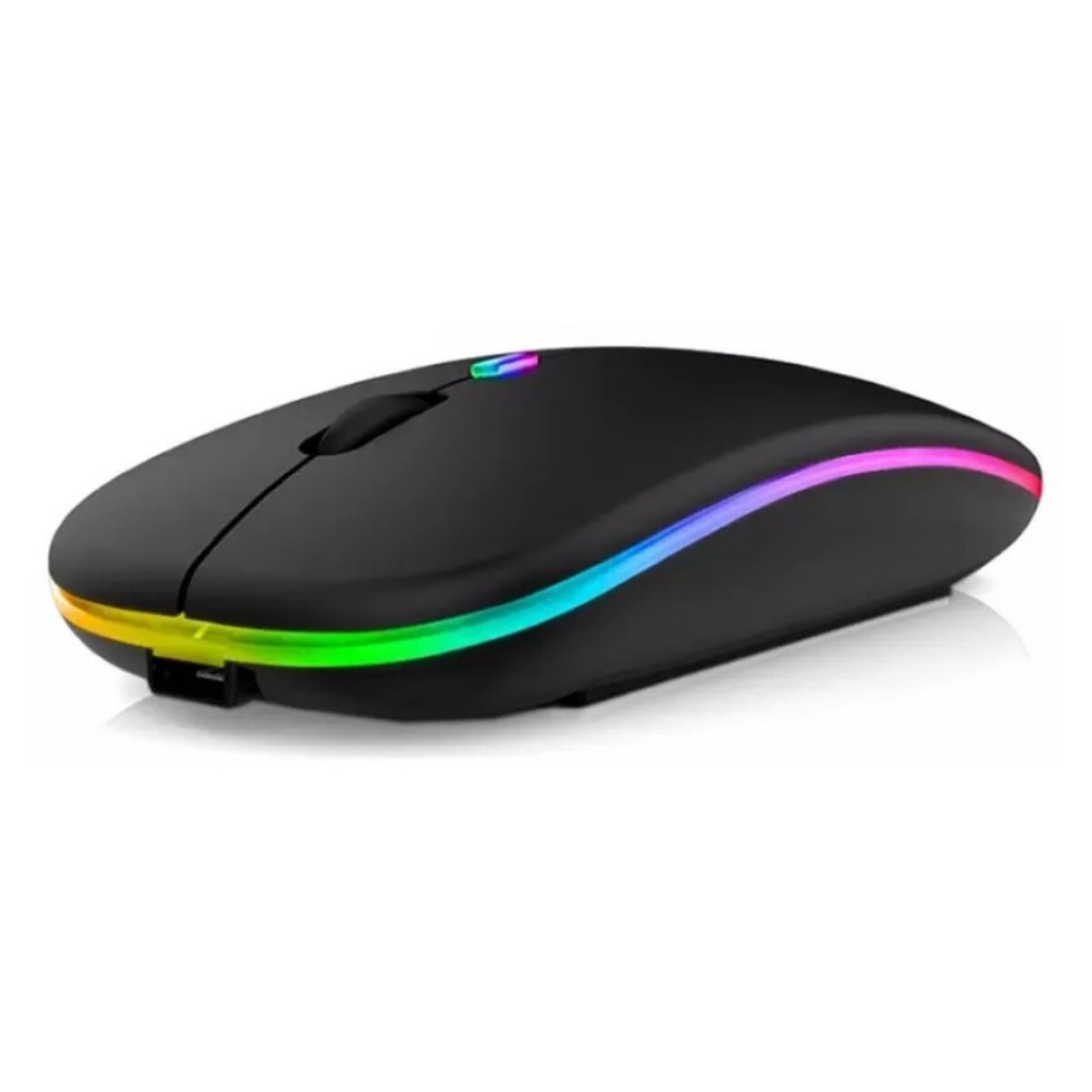 Mouse Inalambrico Ultra Fino Slim Bluetooth Rgb Recargable 