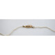 Collar De Perlas Naturales Con Broche De Perlitas Y Diamantes, 42 Cm Collar De Perlas Naturales Con Broche De Perlitas Y Diamantes, 42 Cm