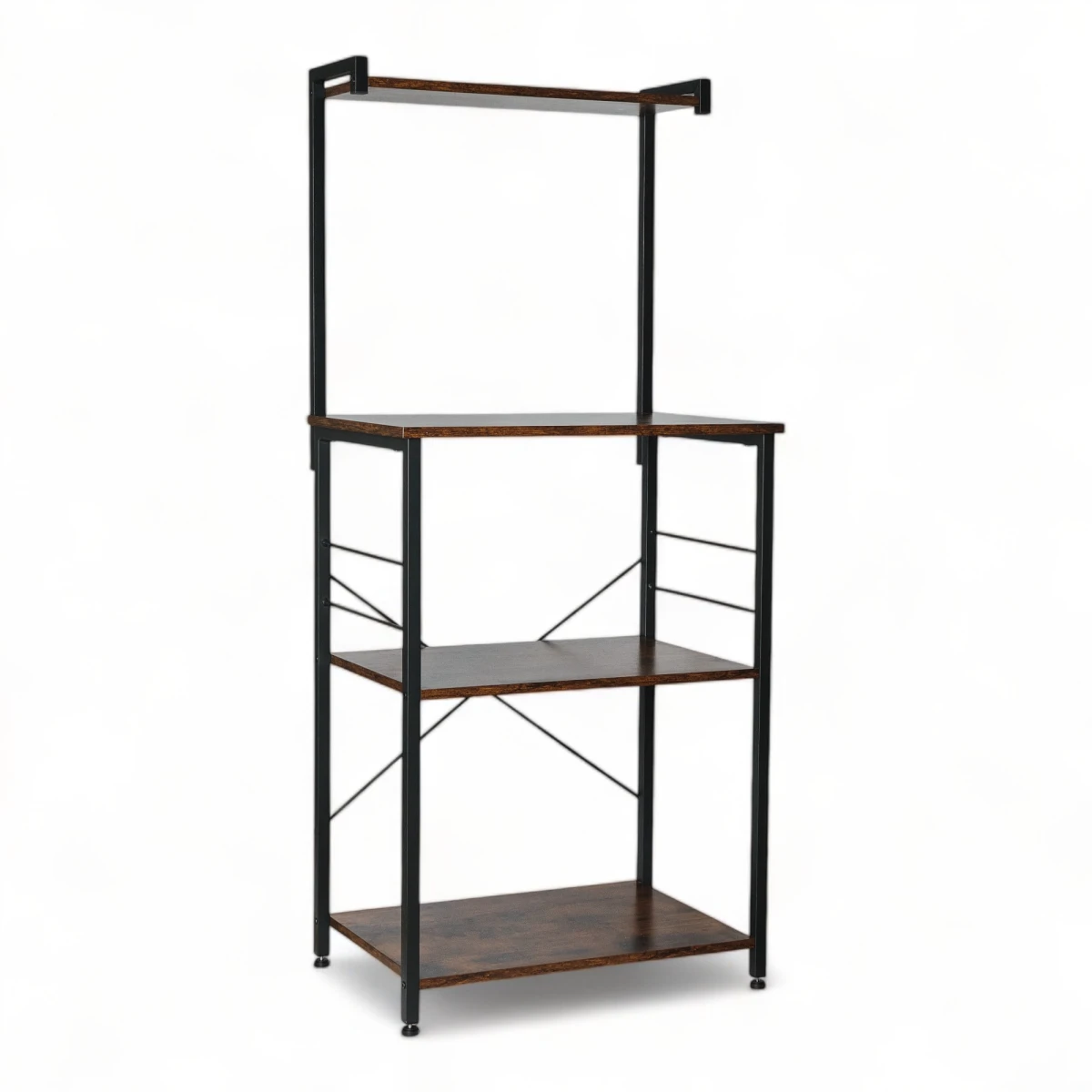 Mueble auxiliar Rack organizador 4 niveles de cocina Hierro y MDF 