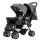 Expert Kids Coche Bebé Doble C/Toldo Ligero Plegable Gris