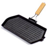 Plancha Grill en Hierro Fundido 21x35cm Selecta Negro