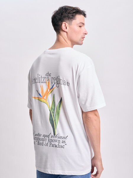 Remera oversize Botanico Blanco