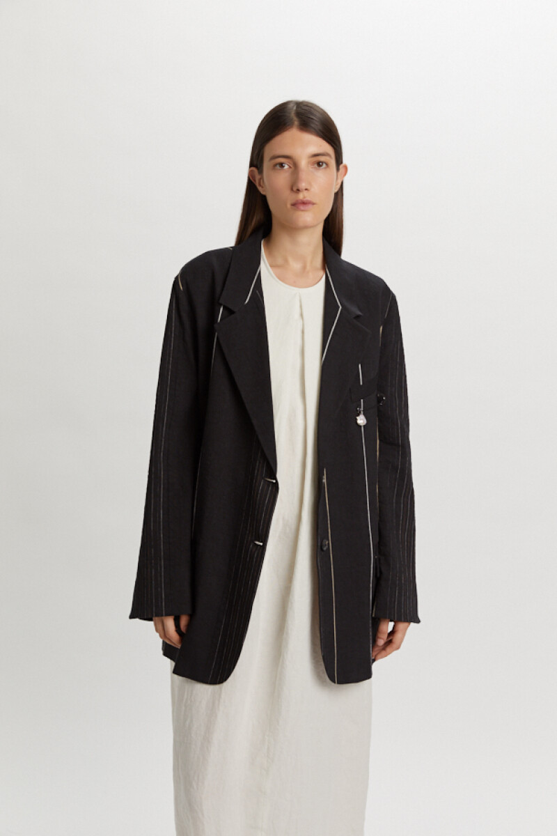 CHAQUETA FITTABLE Negro