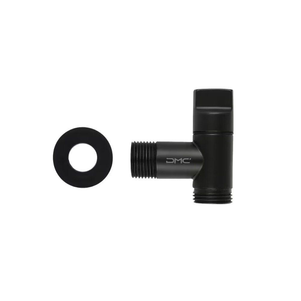 Canilla lavarropa negro mate 3/4"x 1/2" DMC Canilla Lavarropa Negro Mate 3/4"x 1/2" Dmc